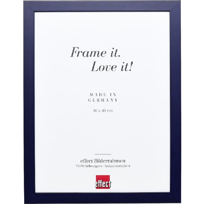 Effect Holzrahmen Profil Top Pro blau 70x100 cm Kunstglas