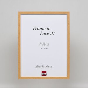 Efekt rama drewniana profil 35 dąb 30x30 cm szkło zwykłe + ramka dystansowa