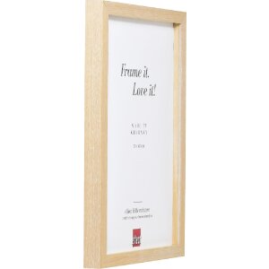 Rama z drewna kalkej brzozy 25x35 cm z szkłem kryształowym – Effect