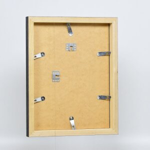Efektowa drewniana ramka na zdjęcia Profil 55 czarna 30x30 cm zwykłe szkło + listwa dystansowa