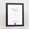 Efektowa drewniana ramka na zdjęcia Profil 55 czarna 30x30 cm zwykłe szkło + listwa dystansowa