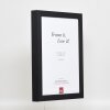 Efektowa drewniana ramka na zdjęcia Profil 55 czarna 30x30 cm zwykłe szkło + listwa dystansowa