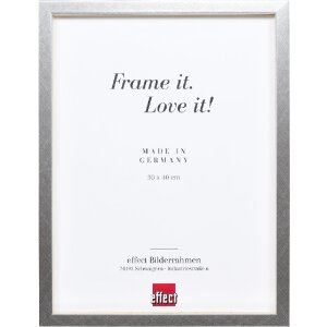 Ramka na zdjęcia z drewna Profil 58 srebrna 13x13 cm z...