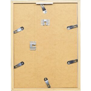 Ramka na zdjęcia z drewna Profil 58, czarna, 15x20 cm, szkło akrylowe i listwa odstępu