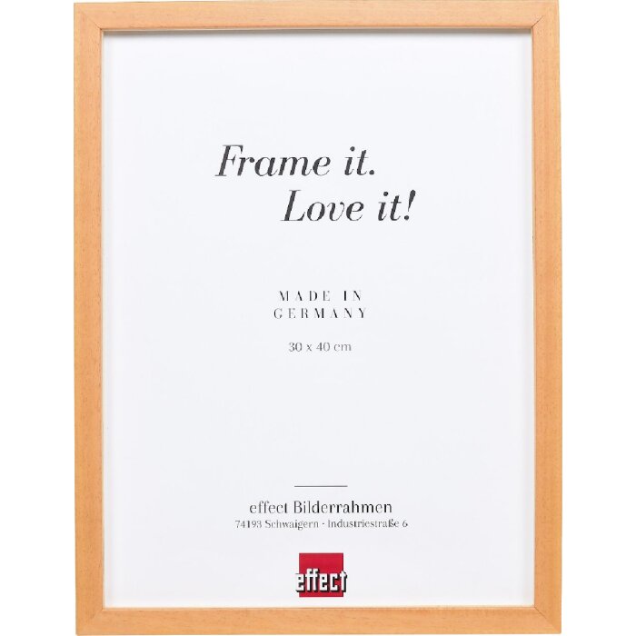 Ramka na zdjęcia Effect Profil 58, jasnobrązowa, 30x45 cm, szkło akrylowe i pasek odstępowy