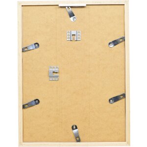 Ramka drewniana profilowa Effect 58, biała, 42x59,4 cm, z szkłem kryształowym i listwą oddzielającą