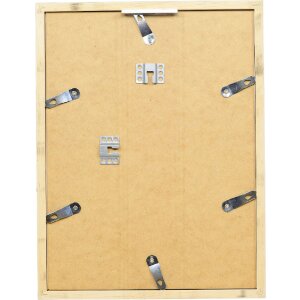 Rama na zdjęcia z drewna, profil 58, srebrna, 50x100 cm, szkło akrylowe i wstążka