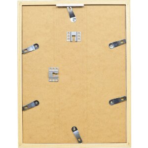 Rama z drewna naturalnego Profil 58, jasnobrązowa, 50x100 cm, szkło akrylowe i odstępna lista