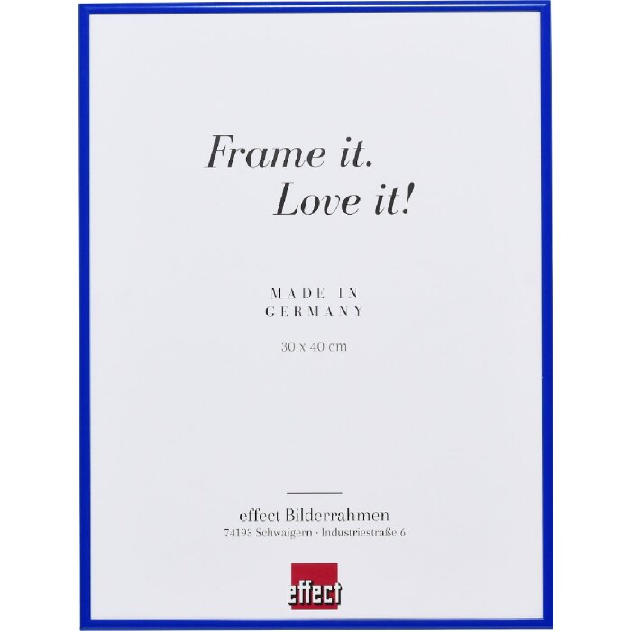 Effect Bilderrahmen Quadro Spiegel blau 18 x 24 cm