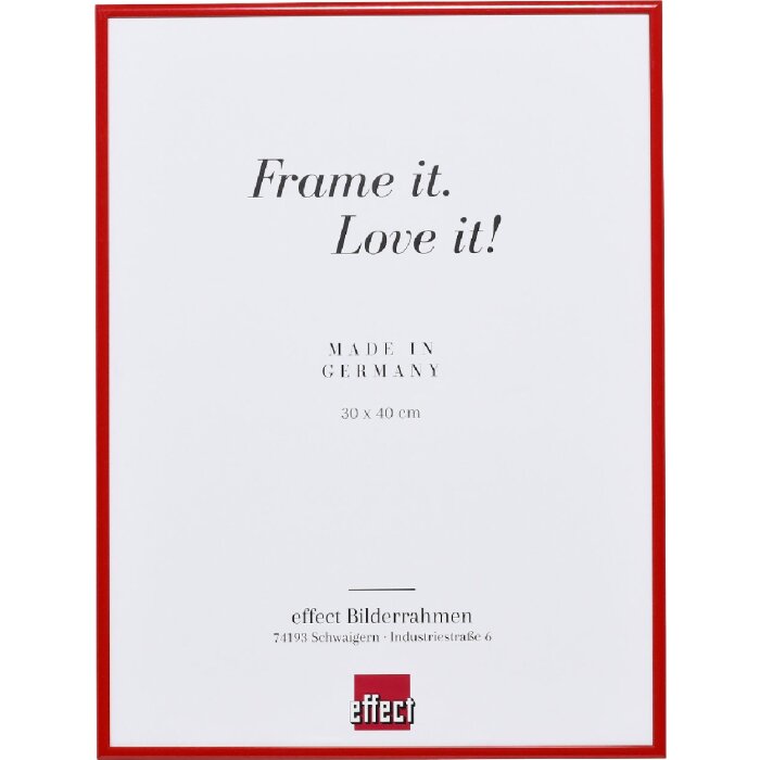 Effect Bilderrahmen Quadro Spiegel rot 20 x 30 cm 0105-2030-07