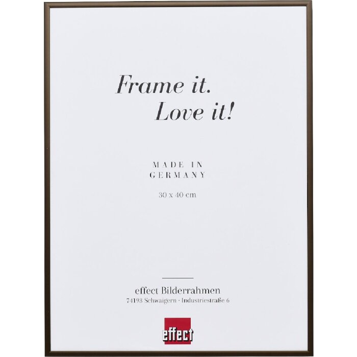 Effect Quadro Spiegelrahmen Altgold 29,7x42 cm Aluminium mit Spiegelglas