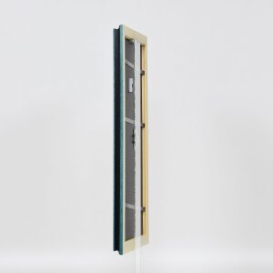 Lustro ścienne Effect Wood Profil 21 niebieski 24x30 cm