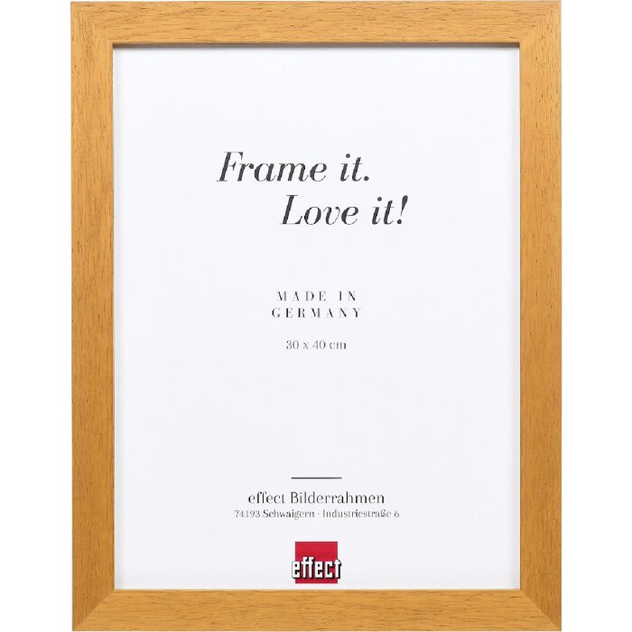 Lustrze na ścianę z drewna dębowego – Profil 52, 13x18 cm, z ustawiaczem