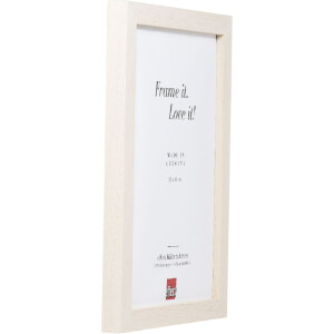 Zegar ścienny Profil 52 biały 50x60 cm – ramka kwadratowa z drewna litego