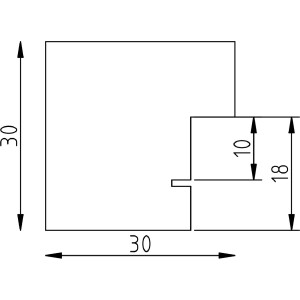Zegar ścienny Profil 52 biały 50x60 cm – ramka kwadratowa z drewna litego
