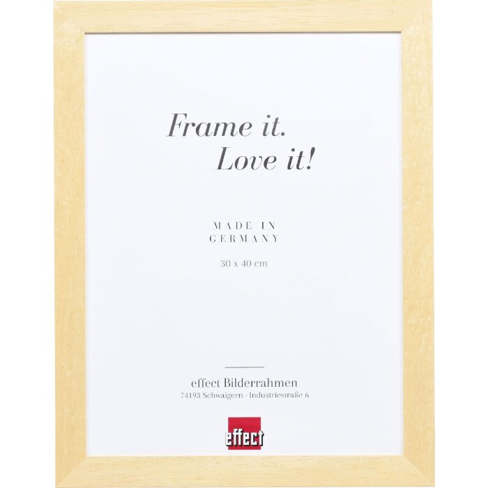 Lustrzanka na ścianę Profil 55 naturalne drewno 13x18 cm – minimalistyczna, kreatywna dekoracja