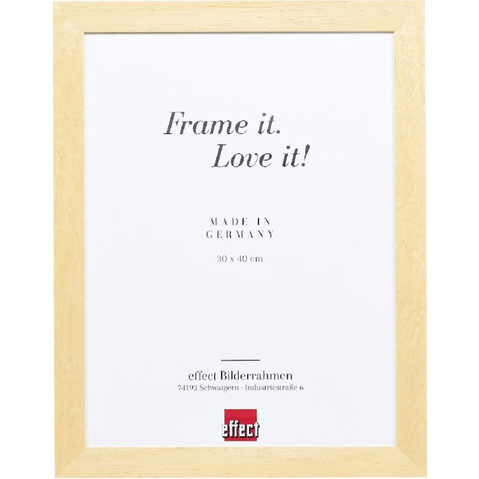 Lusterko ścienne z profilu 55, naturalne, 21x29,7 cm – drewniana ramka do malowania