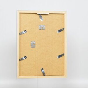 Effect Wall Mirror Wood Profile Top Cube Mirror silver 50x70 cm