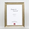 Efekt rama z litego drewna profil 28 złoty 61x91,5 cm szkło akrylowe jakość muzealna