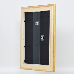 Efekt rama drewniana profil 95 złoty 25x60 cm szkło akrylowe jakość muzealna