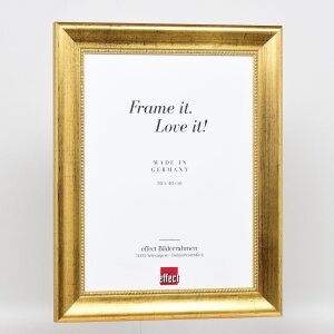 Efekt rama drewniana profil 95 złoty 25x60 cm szkło akrylowe jakość muzealna