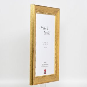 Efekt rama drewniana profil 95 złoty 25x60 cm szkło akrylowe jakość muzealna