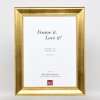 Efekt rama drewniana profil 95 złoty 25x60 cm szkło akrylowe jakość muzealna