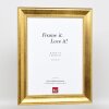 Efekt rama drewniana profil 95 złoty 25x60 cm szkło akrylowe jakość muzealna