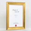 Efekt rama drewniana profil 95 złoty 25x60 cm szkło akrylowe jakość muzealna