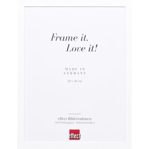 Ramka drewniana Effect Top Cube 10x10 cm, biała z szkłem...
