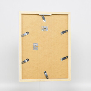 Ramka drewniana Effect Top Cube 10x10 cm, biała z szkłem akrylowym, muzealna jakość, ochrona UV 99%