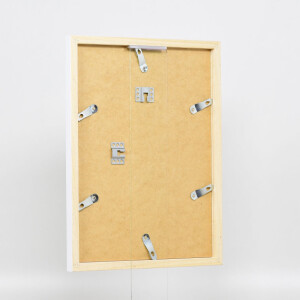 Ramka drewniana Effect Top Cube 10x10 cm, biała z szkłem akrylowym, muzealna jakość, ochrona UV 99%