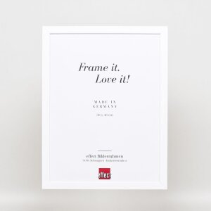 Effect Wooden Frame Top Cube 25x35 cm białe szkło akrylowe jakość muzealna