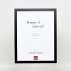 Efektowna drewniana rama Top Cube 30,5x91,5 cm czarne szkło akrylowe jakość muzealna