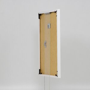 Efektowa plastikowa rama Art white 50x65 cm szkło muzealne