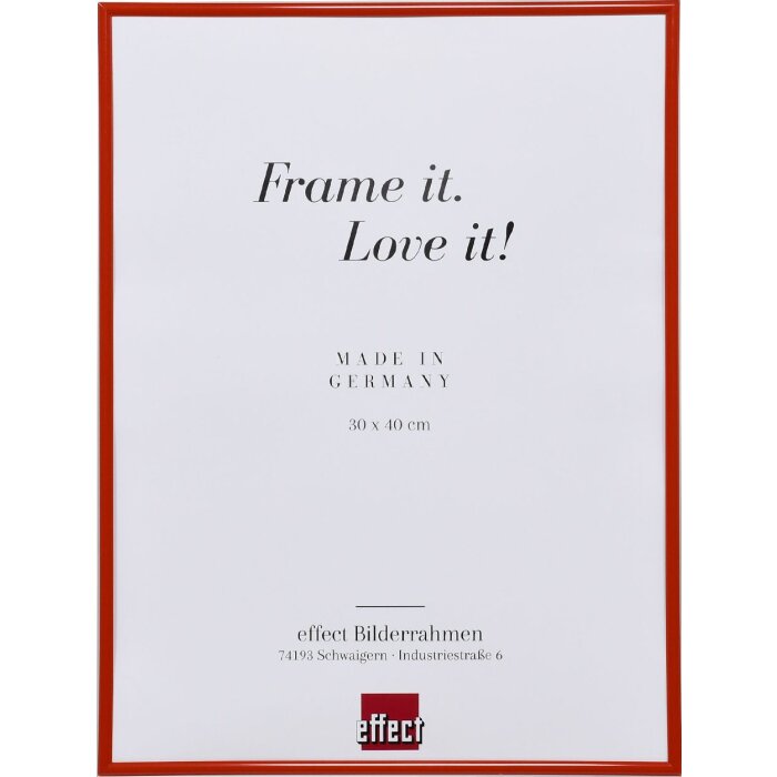 Efektowa plastikowa rama Art red 50x65 cm szkło muzealne