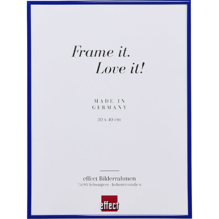 Efektowa plastikowa rama Art blue 50x65 cm szkło muzealne