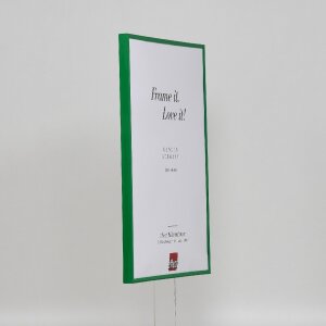 Efektowa plastikowa rama Art green 50x65 cm szkło muzealne