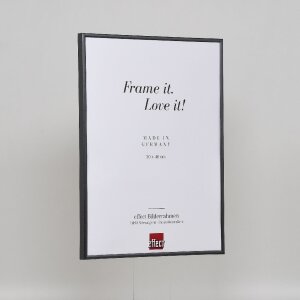 Efektowa plastikowa rama Art antracyt 50x65 cm szkło muzealne