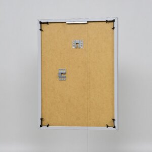 Efektowa plastikowa rama Art silver 50x65 cm szkło muzealne