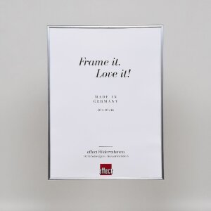 Efektowa plastikowa rama Art silver 50x65 cm szkło muzealne