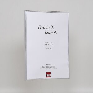 Efektowa plastikowa rama Art silver 50x65 cm szkło muzealne