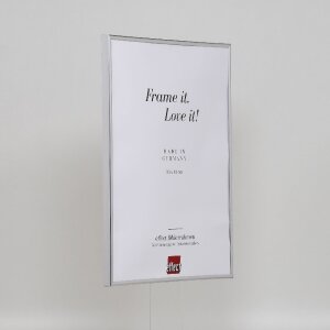 Efektowa plastikowa rama Art silver 50x65 cm szkło muzealne