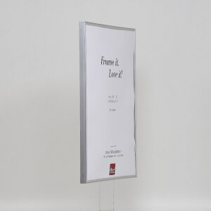 Efektowa plastikowa rama Art silver 50x65 cm szkło muzealne