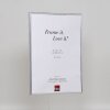 Efektowa plastikowa rama Art silver 50x65 cm szkło muzealne