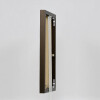 Efektowa aluminiowa rama Quadro 25x70 cm brązowe szkło muzealne