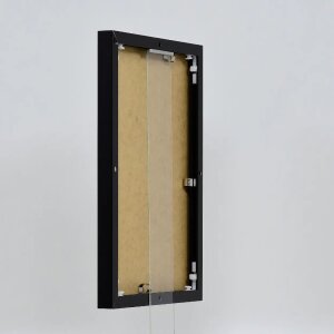 Rama aluminiowa Effect Quadro 30x30 cm czarny wysoki połysk ze szkłem muzealnym