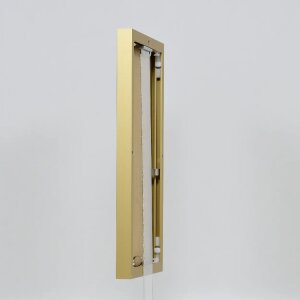 Ramka aluminiowa Effect Quadro 29,7x42cm złota ze szkłem muzealnym