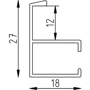 Ramka aluminiowa Effect Quadro 29,7x42cm złota ze szkłem muzealnym