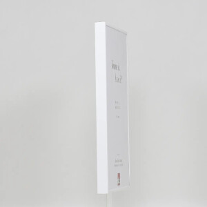 Effect Quadro Rama ze Aluminium 35x100 cm Biały Szkło Muzealne